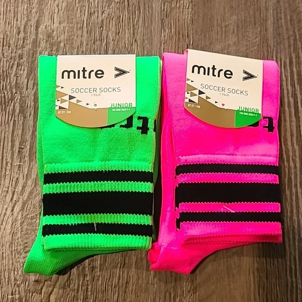 Mitre Soccer Socks Size Junior, Shoe Size 9-2